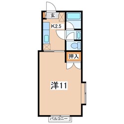 郡山駅 徒歩20分 2階の物件間取画像